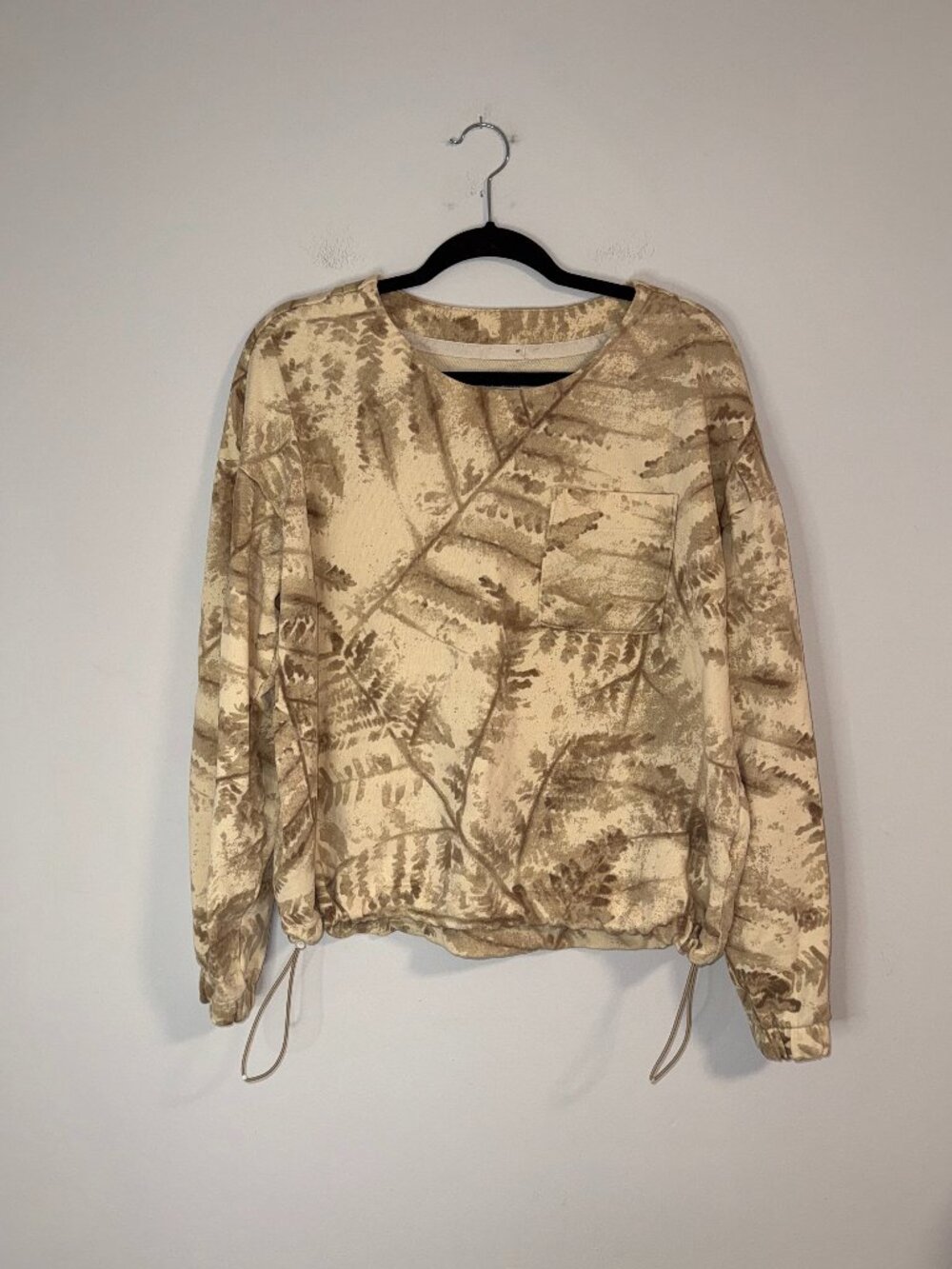 REI Co-op Fern Camouflage Print Pullover Crew Neck Sweatshirt